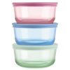 Pyrex Pyrex® Simply Store® Tinted Glass 2-cup Round Storage Containers, 6-pc Set, Mixed Colors