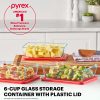 Pyrex Pyrex® Simply Store® 6-Cup Rectangle Glass Storage with Plastic Lid