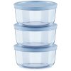 Pyrex Pyrex® Simply Store® Tinted 6-piece Round Storage Value Pack with Blue Plastic Lids